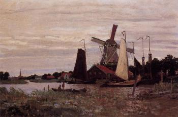 尅勞德 莫奈 A Windmill at Zaandam